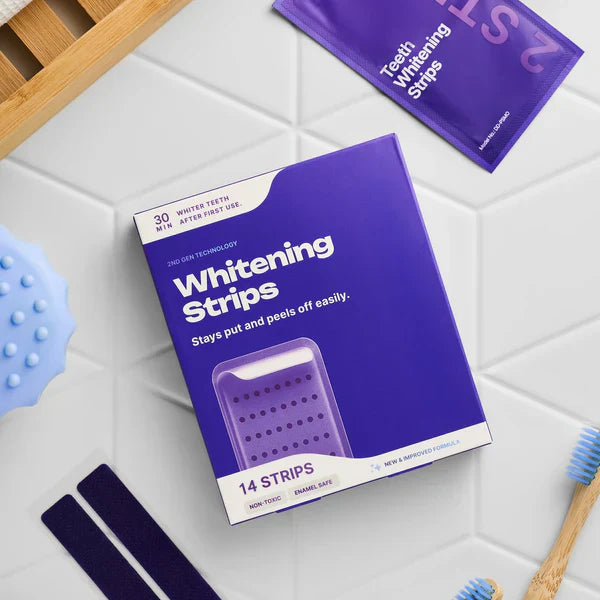 LummaSculpt ™ Purple Teeth Whitening Strips Dual-Action Teeth Whitening Strips